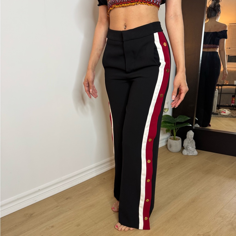 ZARA Stylish Black and Red Women's Pants